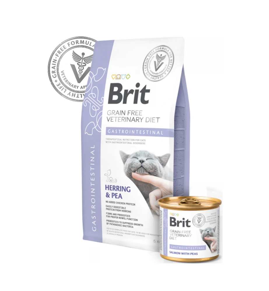 Brit Grain Free Veterinary Diet Gastrointestinal Blik - 6 X 200 Gram 2 Brit Grain Free Veterinary Diet Gastrointestinal Blik - 6 X 200 Gram - Afbeelding 2