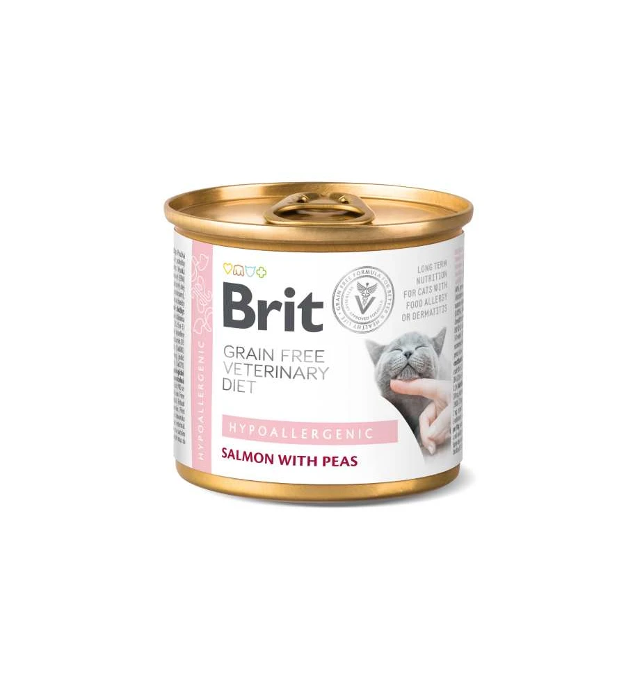 Brit Grain Free Veterinary Diet Hypoallergenic Blik - 6 X 200 Gram 1 Brit Grain Free Veterinary Diet Hypoallergenic Blik - 6 X 200 Gram