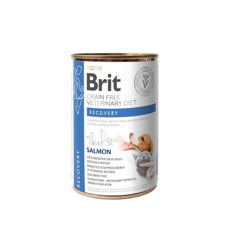 Brit Grain Free Veterinary Diet Recovery Blik - 6 X 400 Gram 1 Brit Grain Free Veterinary Diet Recovery Blik - 6 X 400 Gram