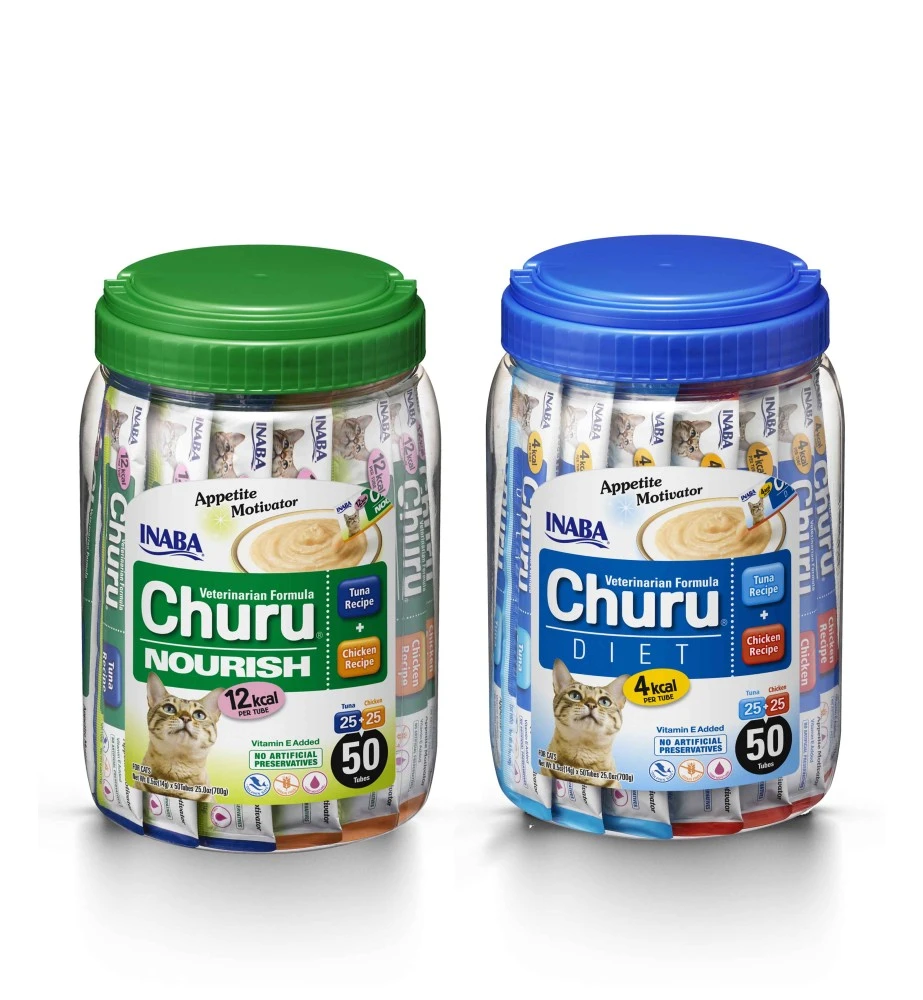 Churu Diet Appetite Motivator Kip & Tonijn - 50 Sticks 2 Churu Diet Appetite Motivator Kip & Tonijn - 50 Sticks - Afbeelding 2