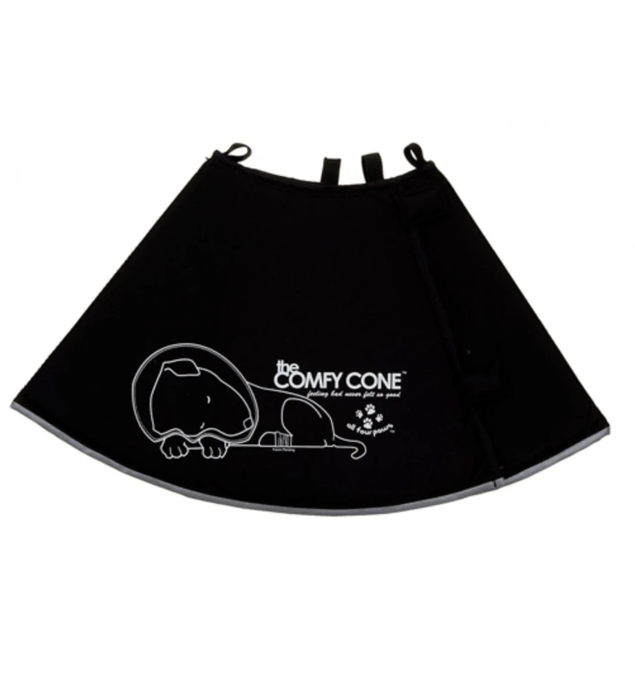Comfy Cone (Hondenkraag) - Zwart 1 Comfy Cone (Hondenkraag) - Zwart