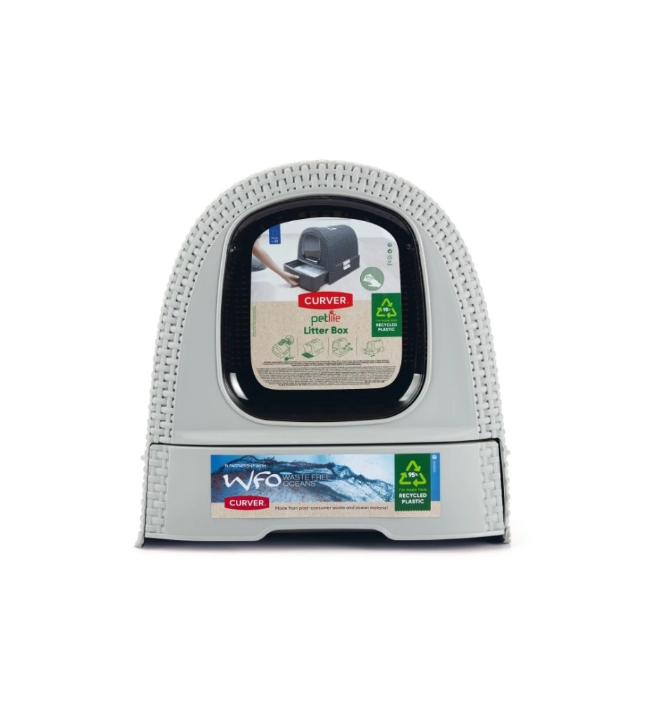 Beeztees Curver Kattenbak Grijs 6 Beeztees Curver Kattenbak Grijs - Afbeelding 6