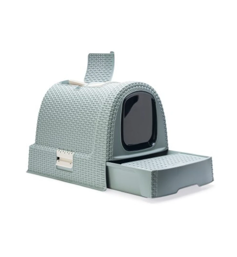 Beeztees Curver Kattenbak Lichtblauw 3 Beeztees Curver Kattenbak Lichtblauw - Afbeelding 3