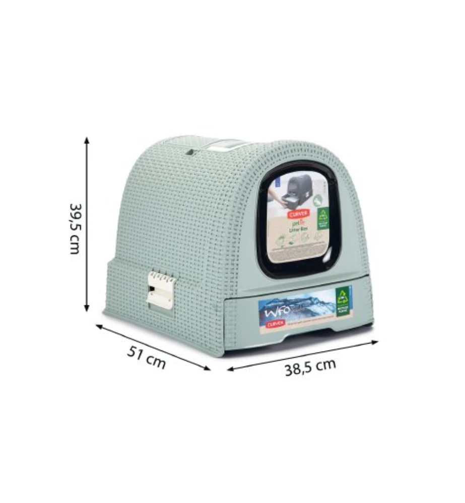 Beeztees Curver Kattenbak Lichtblauw 5 Beeztees Curver Kattenbak Lichtblauw - Afbeelding 5