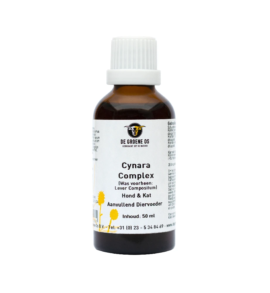 De Groene Os Cynara Complex Hond & Kat - 50 Ml 1 De Groene Os Cynara Complex Hond & Kat - 50 Ml