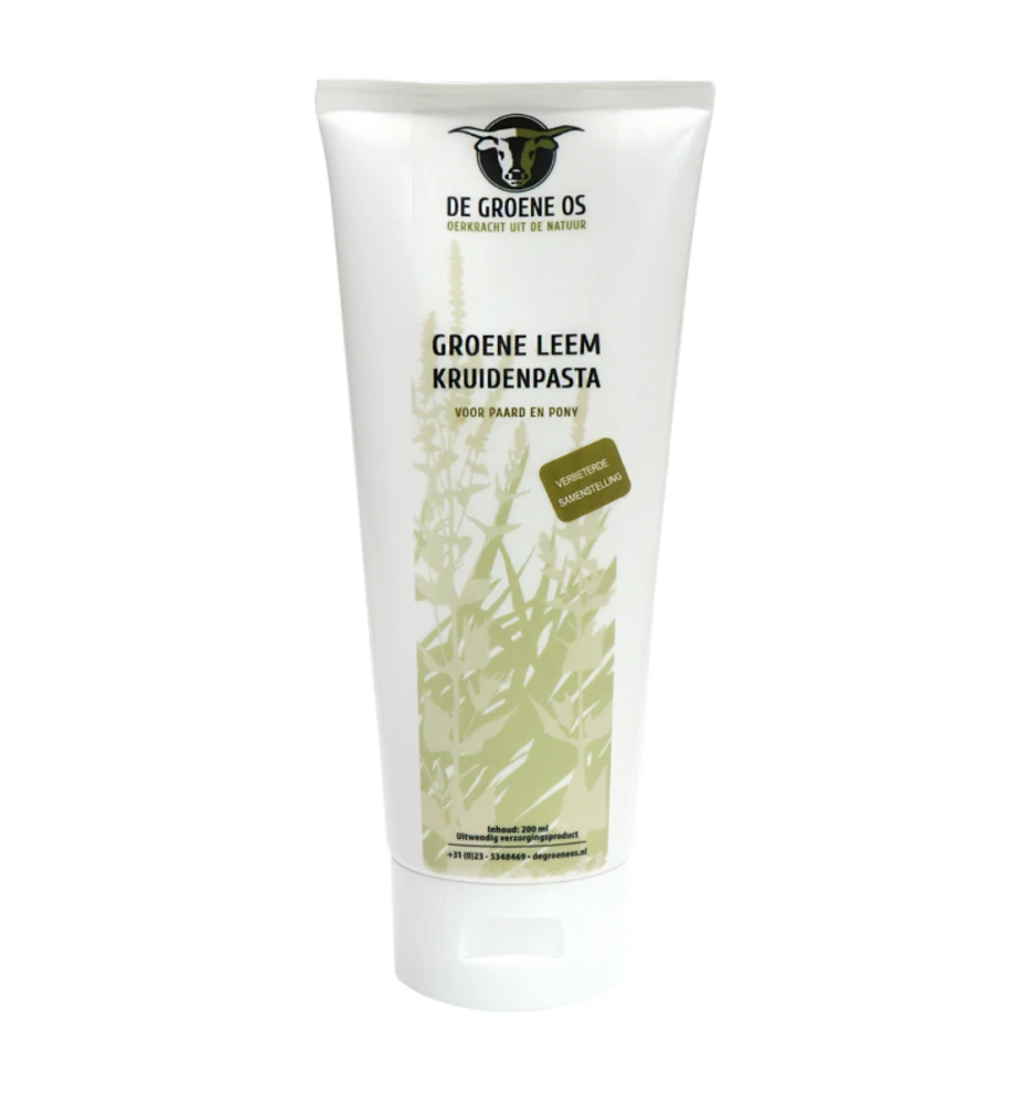 De Groene Os Groene Leem Kruidenpasta - 200 Ml 1 De Groene Os Groene Leem Kruidenpasta - 200 Ml