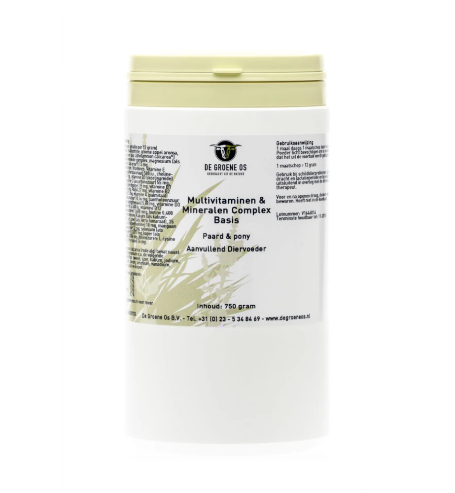 De Groene Os Multivitaminen & Mineralen Complex 1 De Groene Os Multivitaminen & Mineralen Complex