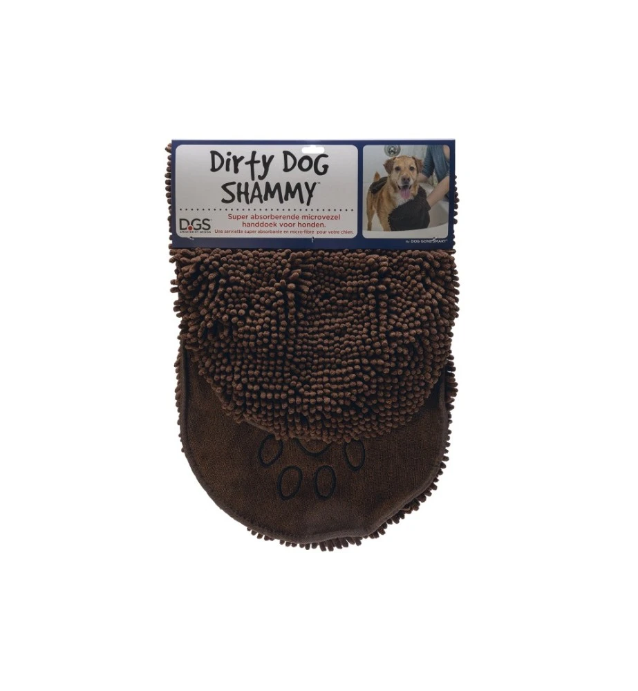 Beeztees Dirty Dog Handdoek Shammy Bruin 3 Beeztees Dirty Dog Handdoek Shammy Bruin - Afbeelding 3