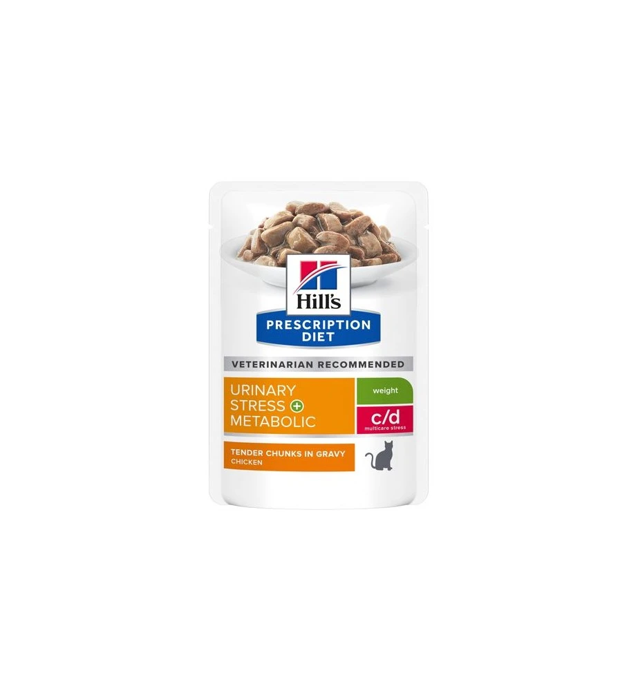 Hill's PD C/D Urinary Stress + Metabolic Maaltijdzakjes - 12 X 85 Gram 1 Hill's PD C/D Urinary Stress + Metabolic Maaltijdzakjes - 12 X 85 Gram