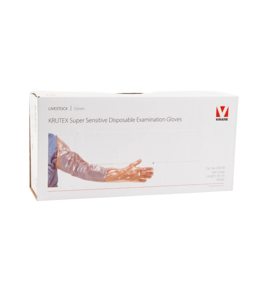 Krutex Onderzoekshandschoen Sensitive - 100 Stuks 1 Krutex Onderzoekshandschoen Sensitive - 100 Stuks