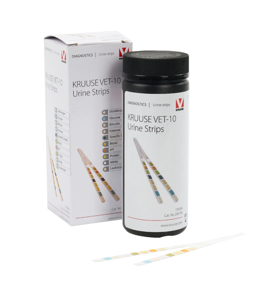 Kruuse VET-10 Urine Test Strips - 100 Strips 1 Kruuse VET-10 Urine Test Strips - 100 Strips