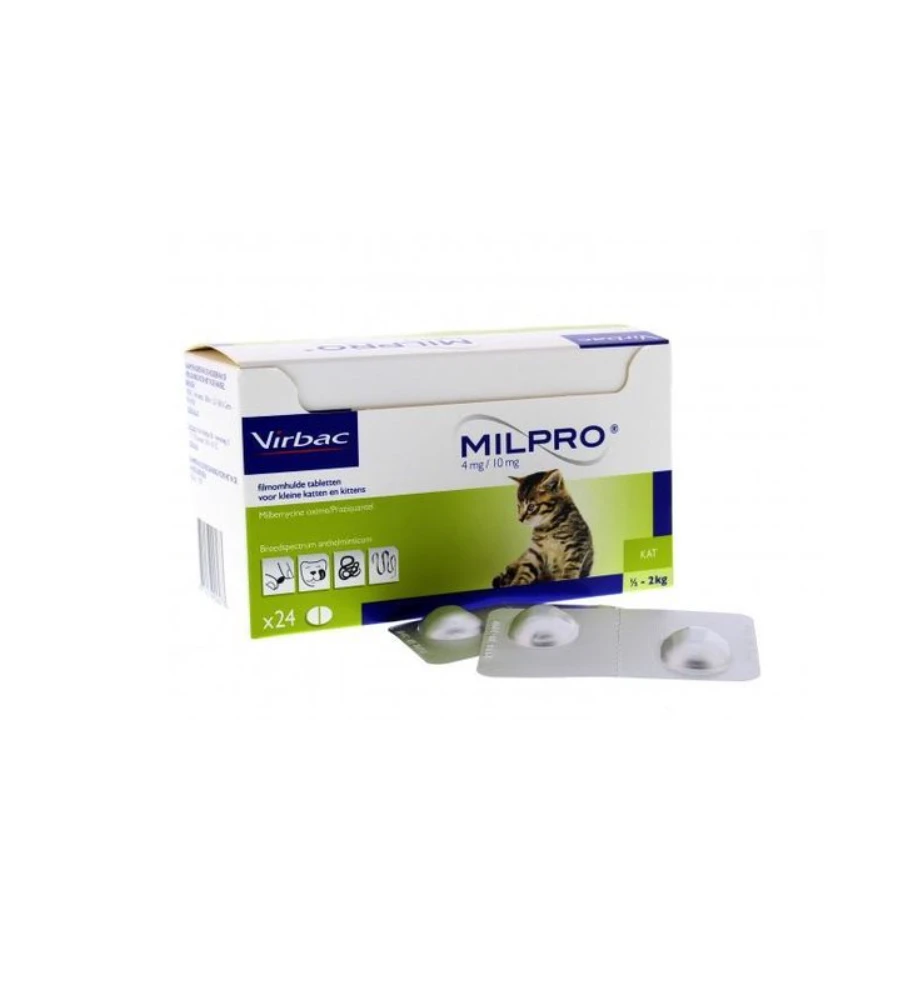 Milpro Kitten / Kleine Kat - 24 Tabletten 2 Milpro Kitten / Kleine Kat - 24 Tabletten - Afbeelding 2