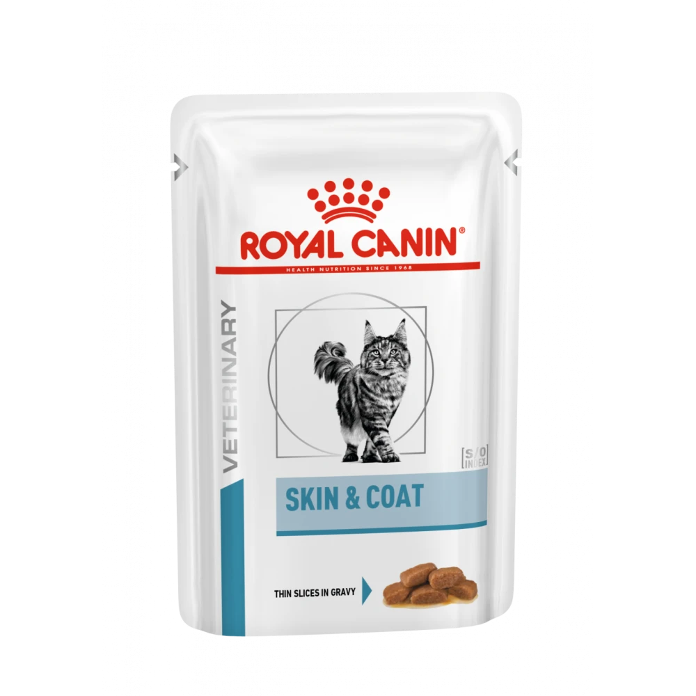 Royal Canin Skin & Coat Portie - 12 X 85 Gram 1 Royal Canin Skin & Coat Portie - 12 X 85 Gram