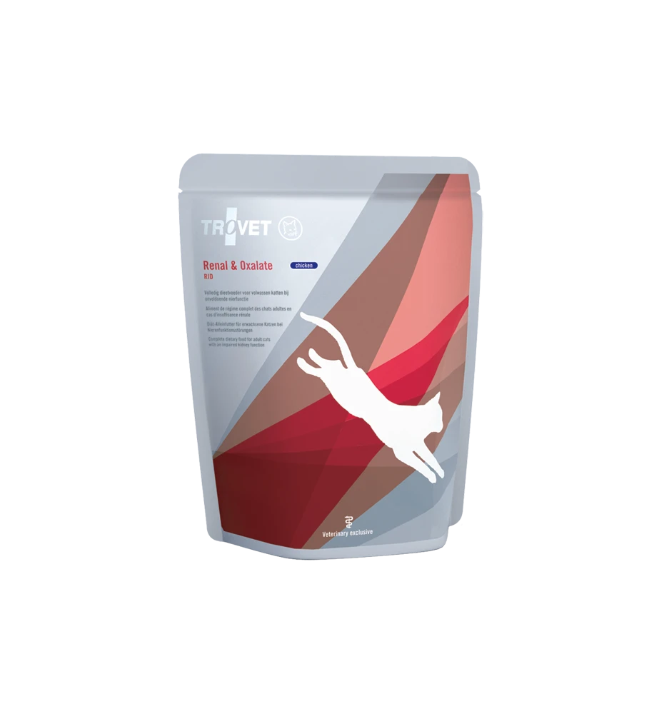 Trovet Renal & Oxalate RID Chicken Pouch - 12 X 85 Gram 1 Trovet Renal & Oxalate RID Chicken Pouch - 12 X 85 Gram