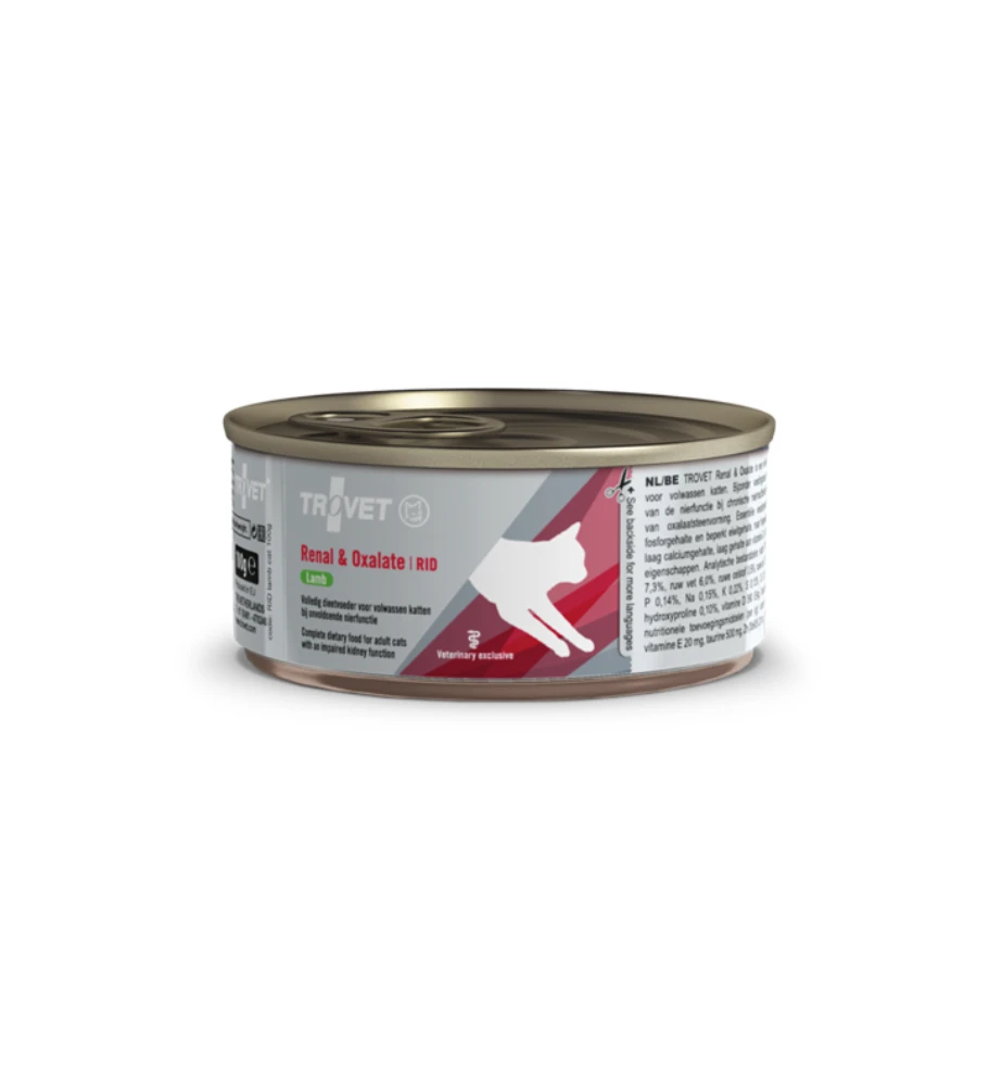 Trovet Renal & Oxalate RID Lamb Blik 1 Trovet Renal & Oxalate RID Lamb Blik
